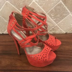 PRICE DROP‼️Brand New Orange High Heels